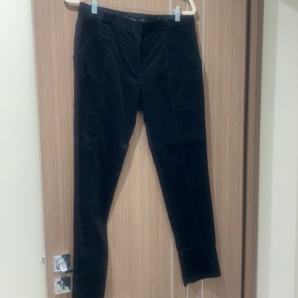 Proenza Schouler cuffed skinny corduroy pant with zipper leg opening